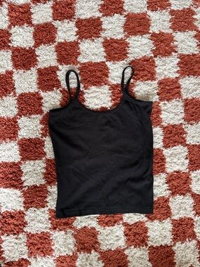 Black spaghetti strap top